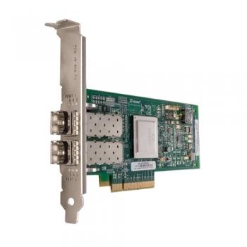 Dell QLogic QLE2562, Dual Port, 8Gbps Optical Fibre Channel PCIe HBA Card Full Height (406-BBEK)